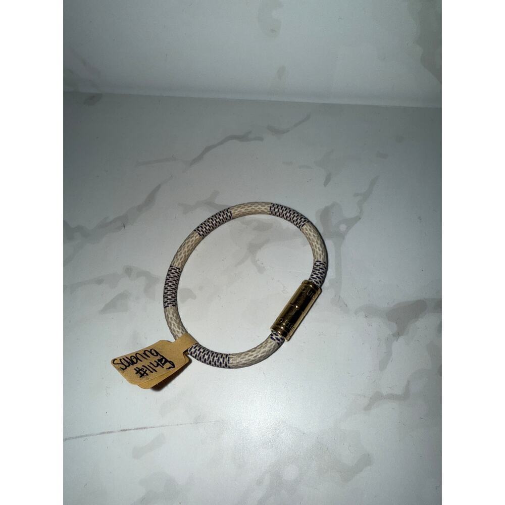 LV Fabric with Metal Clasp Bracelet